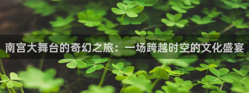 壹号平台下载安装：南宫大舞台的奇幻之旅：一场跨越时空的文化盛宴